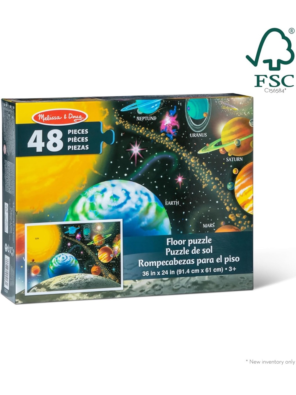 Melissa & Doug Solar System 48-Piece Floor Puzzle - 2x3 Feet